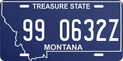 MT license plate 990632Z