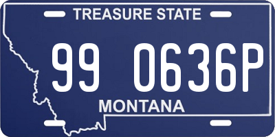 MT license plate 990636P