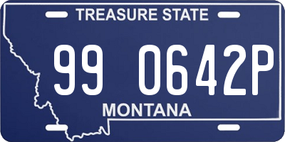 MT license plate 990642P