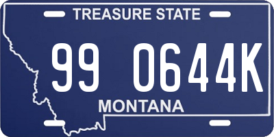 MT license plate 990644K