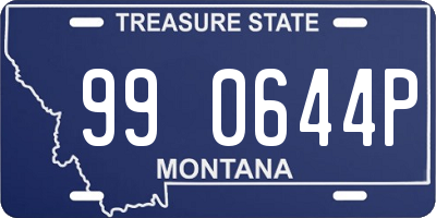 MT license plate 990644P