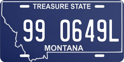 MT license plate 990649L