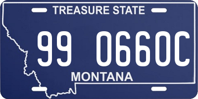 MT license plate 990660C