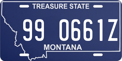 MT license plate 990661Z