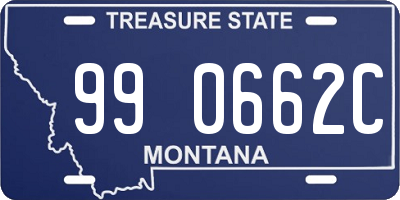 MT license plate 990662C