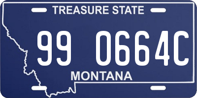 MT license plate 990664C