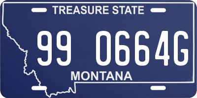 MT license plate 990664G