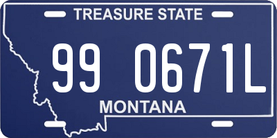 MT license plate 990671L