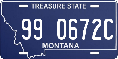 MT license plate 990672C