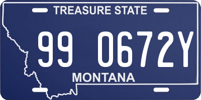 MT license plate 990672Y