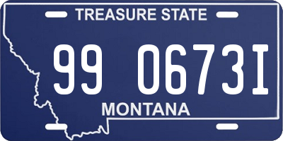 MT license plate 990673I