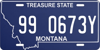 MT license plate 990673Y