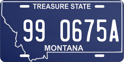 MT license plate 990675A