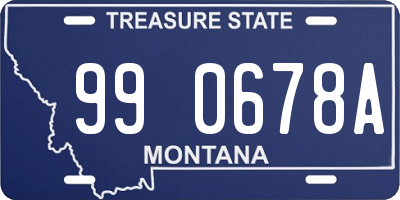 MT license plate 990678A