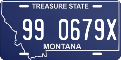 MT license plate 990679X