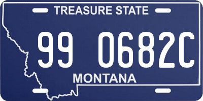 MT license plate 990682C
