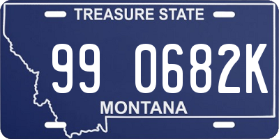 MT license plate 990682K