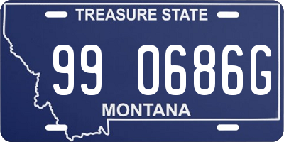 MT license plate 990686G