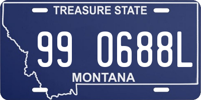 MT license plate 990688L