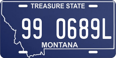 MT license plate 990689L