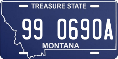 MT license plate 990690A