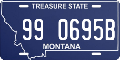 MT license plate 990695B