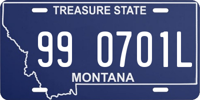 MT license plate 990701L