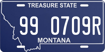 MT license plate 990709R