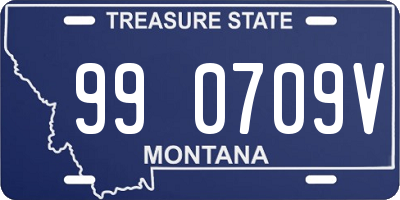 MT license plate 990709V