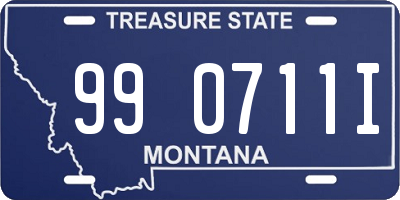 MT license plate 990711I