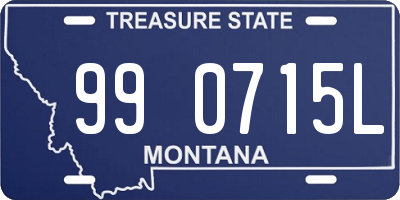 MT license plate 990715L