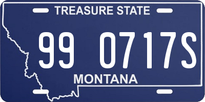 MT license plate 990717S