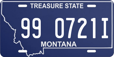 MT license plate 990721I