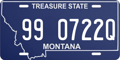 MT license plate 990722Q