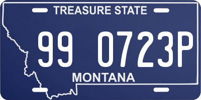 MT license plate 990723P