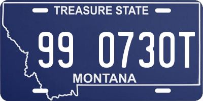 MT license plate 990730T