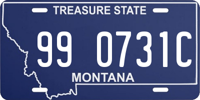 MT license plate 990731C