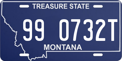 MT license plate 990732T