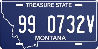 MT license plate 990732V