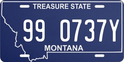 MT license plate 990737Y