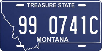 MT license plate 990741C