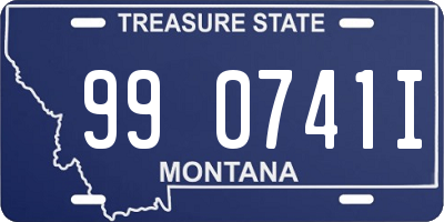 MT license plate 990741I