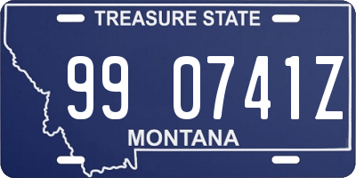 MT license plate 990741Z