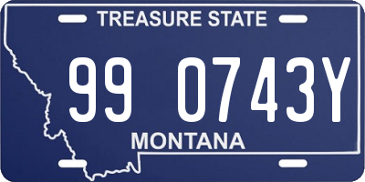 MT license plate 990743Y