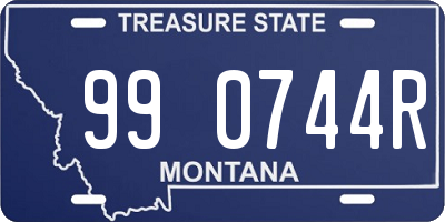 MT license plate 990744R