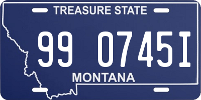 MT license plate 990745I