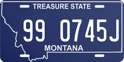 MT license plate 990745J