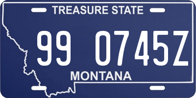 MT license plate 990745Z