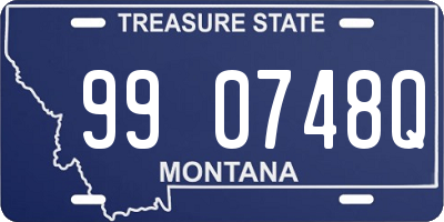 MT license plate 990748Q