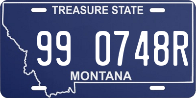 MT license plate 990748R